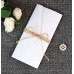 Pocket Invitation With Envelope Holiday Greeting Card With Hemp Rope